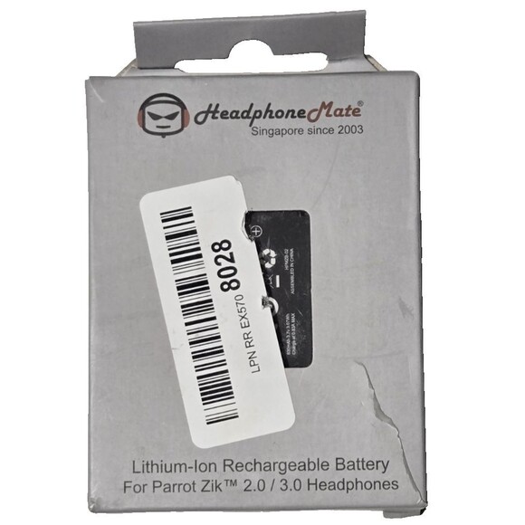 HeadphoneMate Rechargeable Battery For Parrot Zik 2.0 / 3.0 Headphones Brand New - Picture 1 of 5